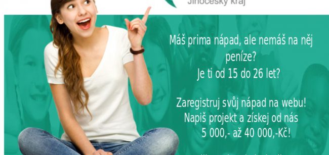 Projekty Mládež kraji -kraj Jihočeský v roce 2023 - 9. ročník projektu, registrace nápadů do 20. 2. 2023