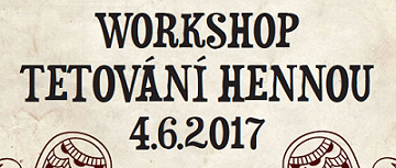 Ateliér TVOR: Tetování hennou – workshop 4.6.2017