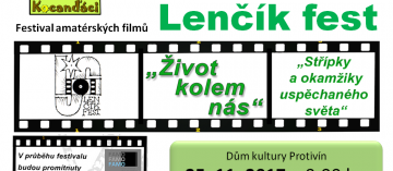 Lenčík fest 2017 – 16.ročník festivalu amatérských filmů – 25.11.2017
