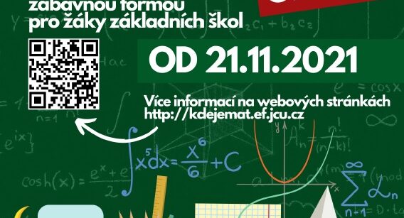 Kde se všude skrývá matematika - online soutěž od 21.11.2021- projekt Mládež kraji - kraj Jihočeský